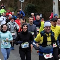 Janvier 2025 - Trail du Miosson - Descente du pont SNCF