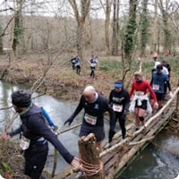 Janvier 2025 - Trail du Miosson - Le pont sur le Miosson