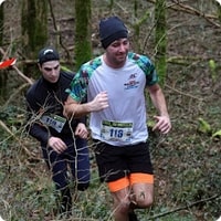 Janvier 2025 - Trail du Miosson - Sortie des bois avant l'arrivée