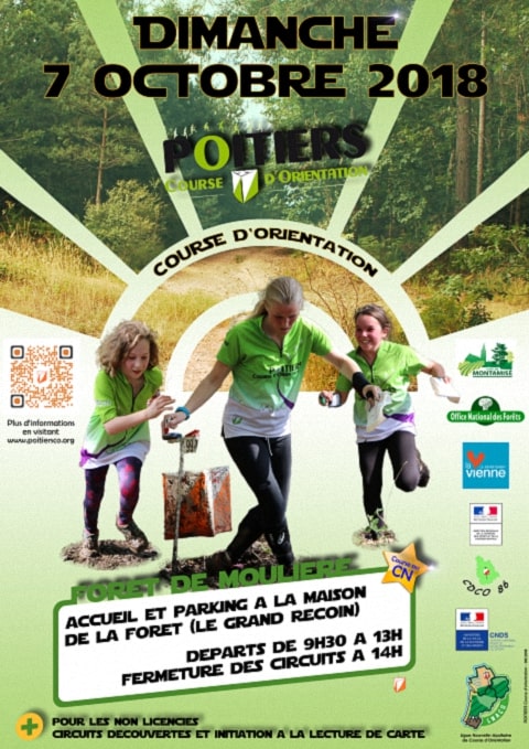 Forêt de Moulière orientation