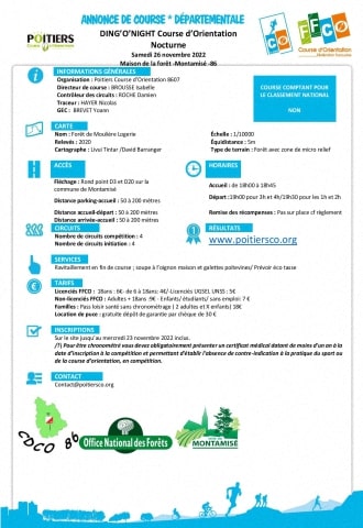 Ding'O Night - Annonce de course Ding'O Night - Annonce de course