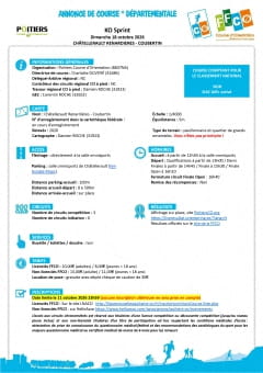Week-end Orientation - Annonce de course Week-end Orientation - Annonce de course